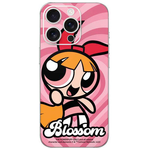 Cartoon Network Powerpuff Girls Blossom Pink Hearts iPhone 16 Pro Skin